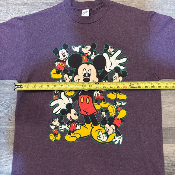 Vintage Mickey Mouse Purple TShirt Large - Picture 7 of 8